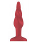 Красная витая анальная пробка Rounded 5 Inch - 12,7 см.