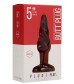 Красная витая анальная пробка Rounded 5 Inch - 12,7 см.