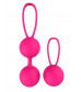 Набор розовых вагинальных шариков PLEASURE BALLS   EGGS DUO BALL SET