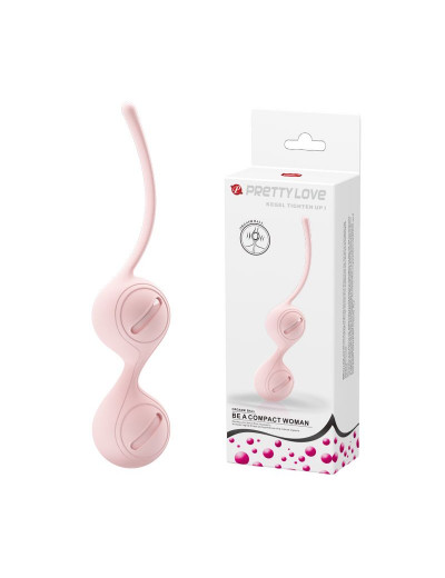 Нежно-розовые вагинальные шарики на сцепке Kegel Tighten Up I