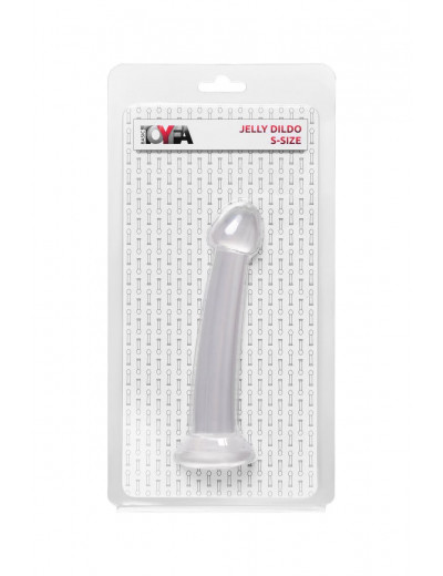 Прозрачный фаллоимитатор Jelly Dildo S - 15,5 см.