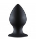 Чёрная анальная пробка Thick Anal Plug Medium - 9,5 см.