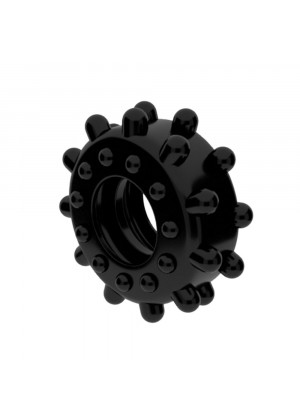 Черное эрекционное кольцо POWER PLUS Cockring