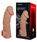 Насадка на фаллос с отверстием для мошонки EXTREME SLEEVE - 17,6 см.