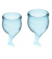 Набор голубых менструальных чаш Feel secure Menstrual Cup