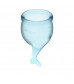 Набор голубых менструальных чаш Feel secure Menstrual Cup
