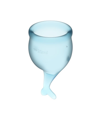 Набор голубых менструальных чаш Feel secure Menstrual Cup