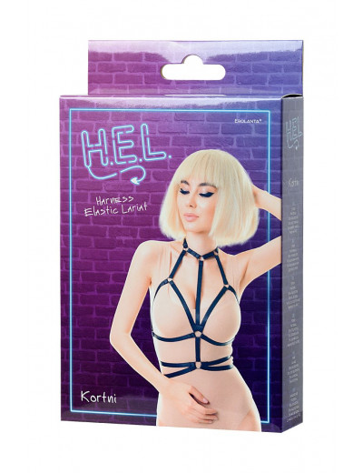 Черная портупея H.E.L. Kortni
