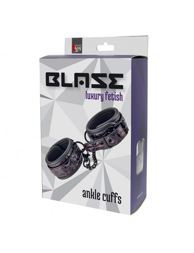 Фиолетово-чёрные оковы на ноги BLAZE ANKLE CUFF PURPLE