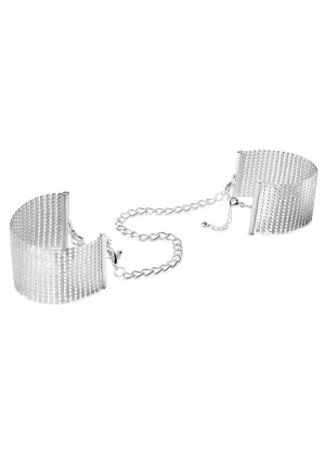 Серебристые наручники-браслеты Desir Metallique Handcuffs