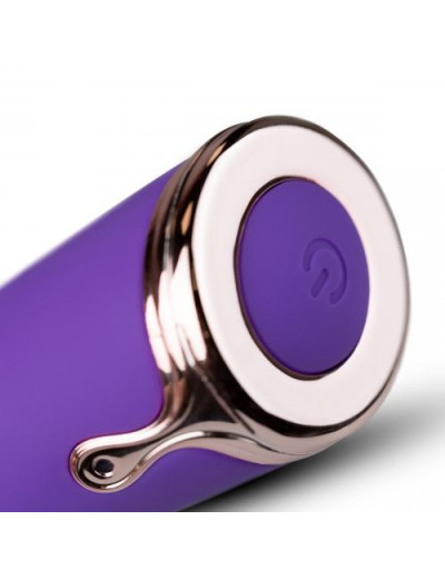 Фиолетовый вибратор-кролик The Queen Thrusting Vibrator - 29 см.