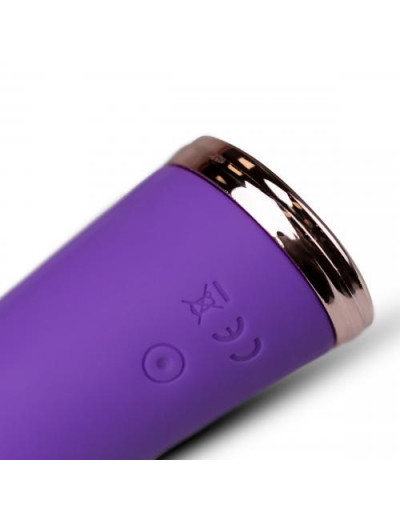 Фиолетовый вибратор-кролик The Queen Thrusting Vibrator - 29 см.