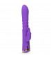 Фиолетовый вибратор-кролик The Queen Thrusting Vibrator - 29 см.