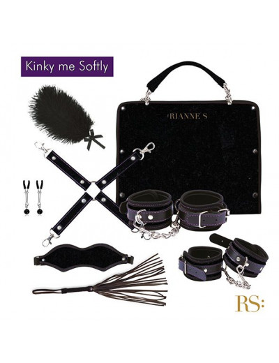 БДСМ-набор в черном цвете Kinky Me Softly