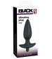 Чёрная анальная вибровтулка Black Velvet с 5 скоростями - 17 см.