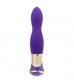 Фиолетовый вибратор с ротацией ECSTASY Deluxe Rippled Vibe - 20 см.