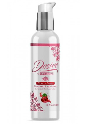 Женская смазка на водной основе с ароматом вишни Desire Flavored Lubricant Cherry Blast - 59 мл.