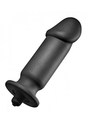 Анальный вибратор XL Silicone Vibrating Anal Plug - 19,5 см.