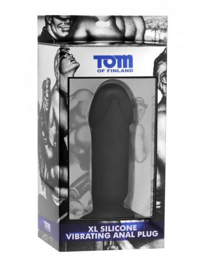 Анальный вибратор XL Silicone Vibrating Anal Plug - 19,5 см.