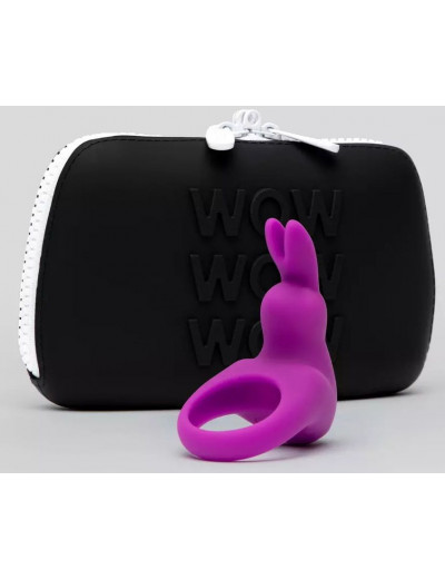 Фиолетовое эрекционное виброкольцо Happy Rabbit Cock Ring Kit