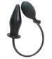 Черный анальный стимулятор с расширением Pumpn Play Plug - 12 см.