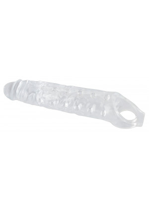 Прозрачная закрытая насадка Crystal Skin Penis Sleeve - 27,8 см.