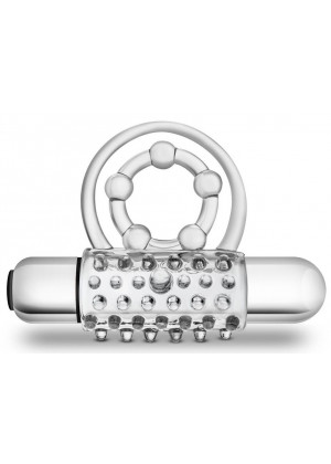 Прозрачное эрекционное виброкольцо Vibrating Super Clitifier