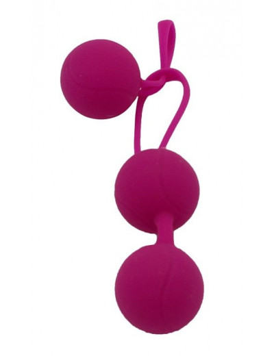 Ярко-розовый набор для тренировки вагинальных мышц Kegel Balls