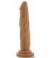 Кофейный фаллоимитатор без мошонки Dr. Skin Realistic Cock Basic 7.5 - 19 см.