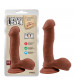 Кофейный фаллоимитатор на присоске Topless Lover - 19,2 см.