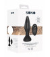Черный анальный вибромассажер N 81 Rechargeable Remote Controlled Butt Plug - 14 см.