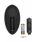 Черный анальный вибромассажер N 81 Rechargeable Remote Controlled Butt Plug - 14 см.