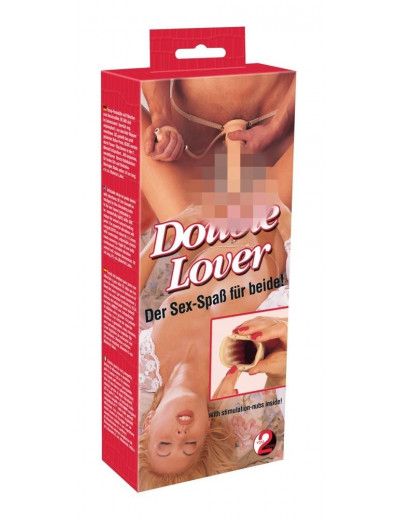 Насадка-фаллопротез Double Lover - 20 см.
