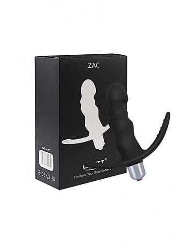 Черный стимулятор простаты Levett Zac