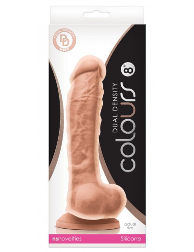 Телесный фаллоимитатор Dual Density 8 Dildo - 25,4 см.