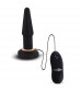 Чёрная анальная вибропробка APEX BUTT PLUG SMALL BLACK - 14 см.