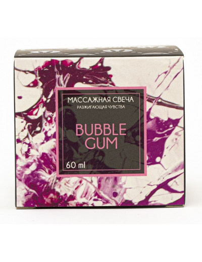 Массажная свеча Bubble Gum - 60 мл.
