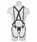 Страпон-система с телесной насадкой 10  Hollow Strap-On Suspender System - 25 см.
