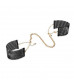 Чёрные дизайнерские наручники Desir Metallique Handcuffs Bijoux