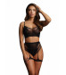 Эротический комплект из сетки Bra Set With Garters
