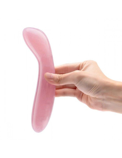 Массажер для G-точки Le Wand Crystal G-Wand из розового кварца