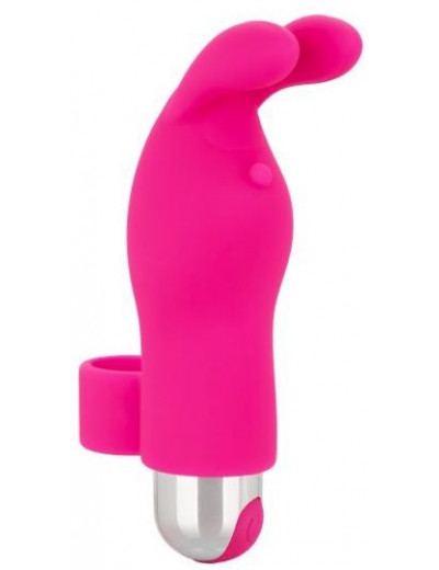 Розовая пулька-насадка на палец Finger Bunny - 8,25 см.