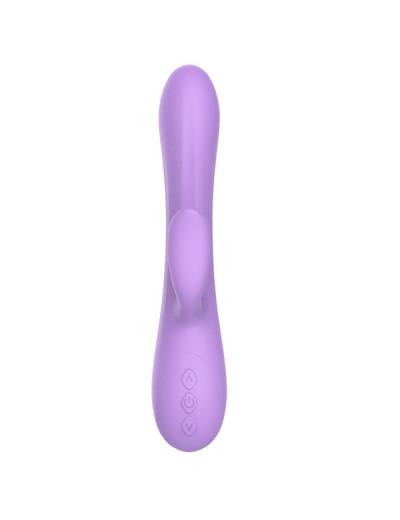 Фиолетовый вибратор-кролик Purple Rain - 23 см.
