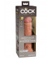 Кофейный фаллоимитатор 8  Silicone Dual Density Cock - 22,8 см.