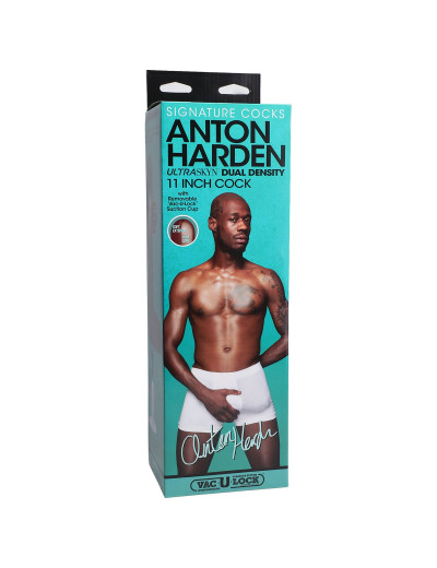 Коричневый фаллоимитатор-гигант Anton Harden 11 inch ULTRASKYN Cock - 29,2 см.