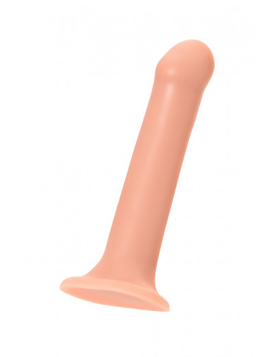 Телесный фаллос на присоске Silicone Bendable Dildo L - 19 см.