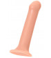 Телесный фаллос на присоске Silicone Bendable Dildo L - 19 см.
