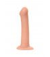 Телесный фаллос на присоске Silicone Bendable Dildo L - 19 см.