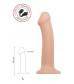 Телесный фаллос на присоске Silicone Bendable Dildo L - 19 см.