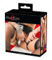 Черная сбруя на бедра с зажимами для половых губ Suspender Belt with Clamps